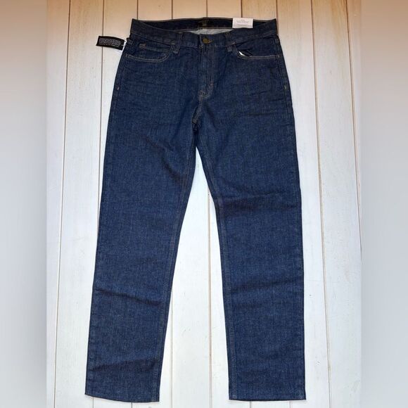 NWT BR Mid Rise Straight Leg Jeans (Hemmed) - Picture 12 of 14